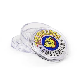 The Bulldog clear plastic grinder The Bulldog clear plastic grinder