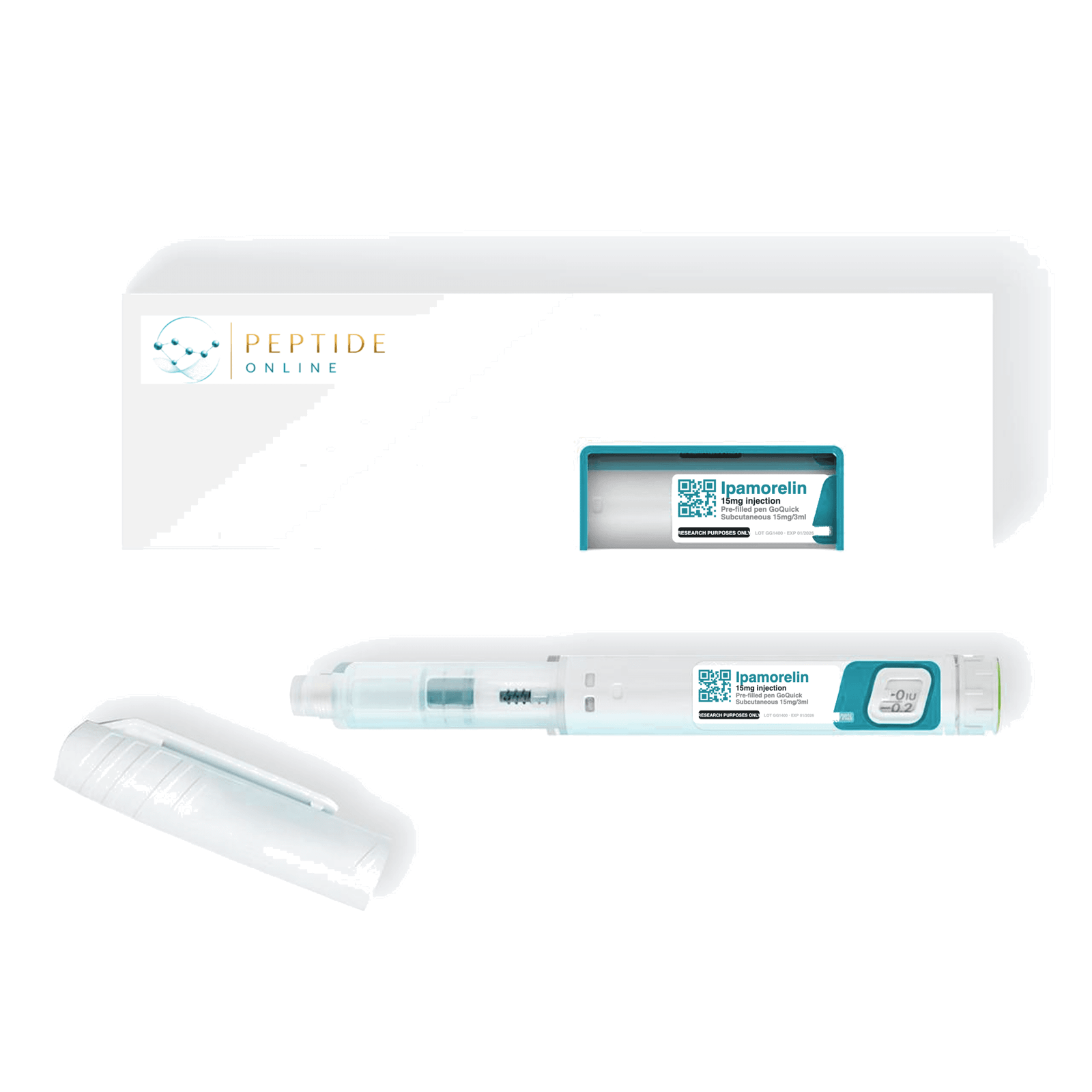 Ipamorelin 15mg Ipamorelin Peptide Pen 15mg - Afbeelding 1