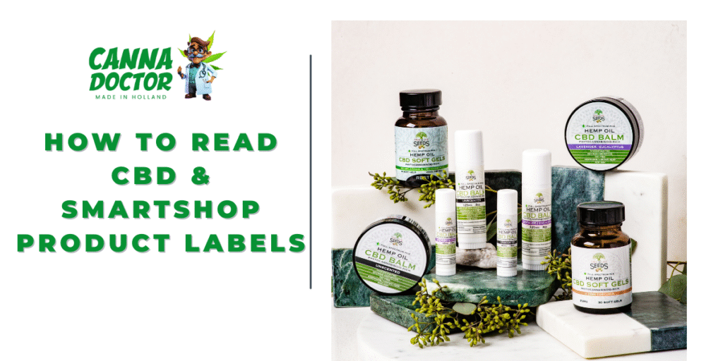 Read CBD & Smartshop Product Labels