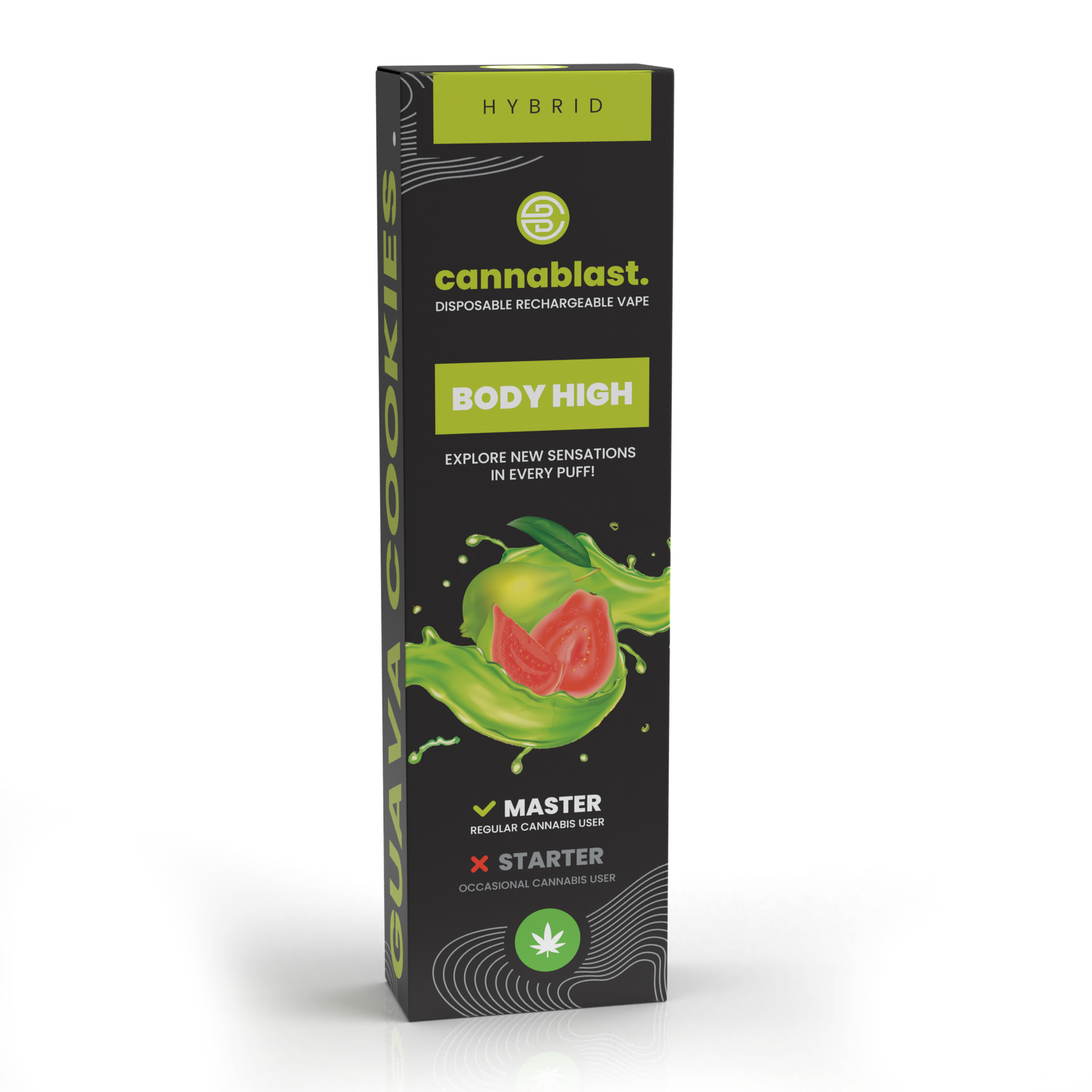 Cannablast Body High Guava Cookies Vape - 1ml Cannablast Body High Guava Cookies Vape - 1ml