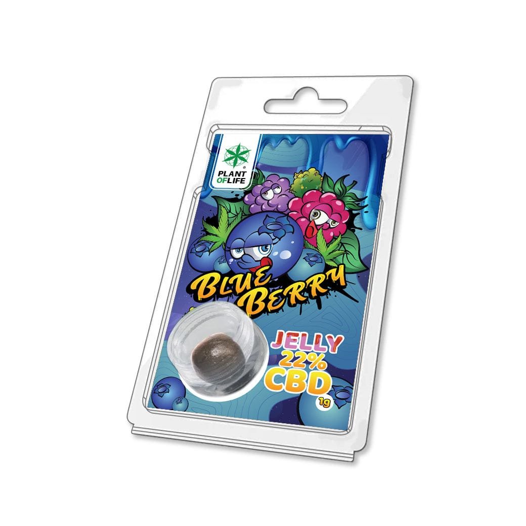 jelly-22-cbd-1g-blue-berry.jpg Plant of Life | CBD Jelly 22% Blueberry - Afbeelding 1